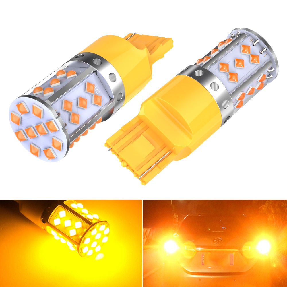 2Pcs WY21W LED Canbus    ÷  õ  3030 SMD T20 7440 W21W 1156 ba15s LED  12V 